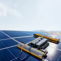 All-Terrain Solar Panel Cleaning Robot - 150-200m RC Anti-Drop Tracked Automatic Dry/Wet Clean for Solar Cleaning Machine