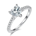 Quality Goods Amazing Heart Moissanite Broken Heart Ring 18k Gold for Women Jewelry
