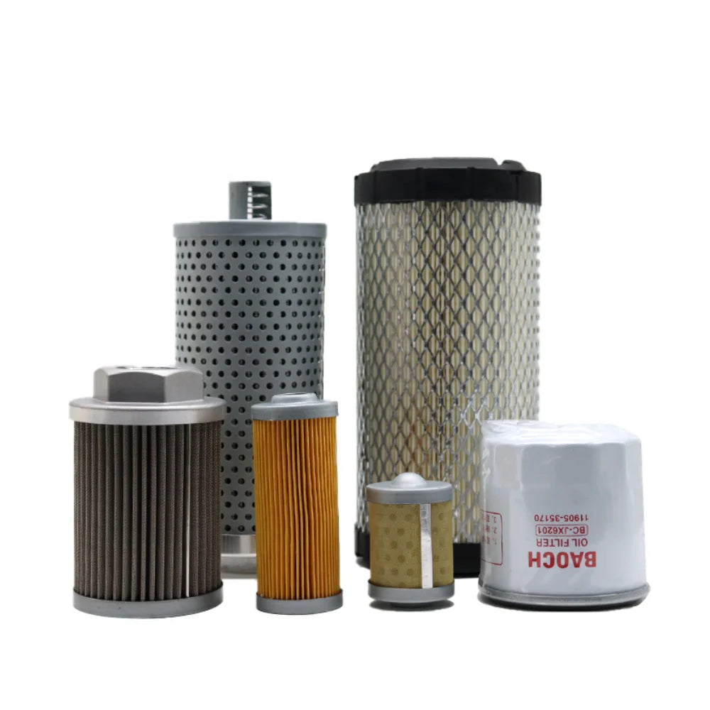 Mini Excavator for 15-2 Vio17 Machine Filter Wood Filter Oil Water Hydraulic Oil Inlet Hydraulic Oil Return Filter