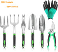 Durable 7 Pieces Lightweight Aluminum Alloy Cast Gardening Tools Kit Garden Tools Set