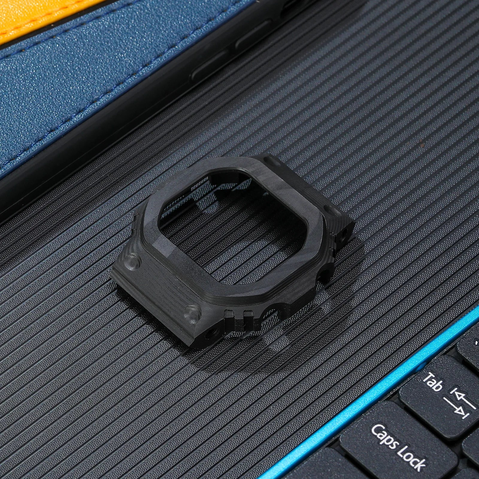 Carbon Fibre Case Modification Kit for GA-2100 Mod Kit 3rd Case Metal Bezel Screws Strap for GA-2100/2110 Rubber Strap