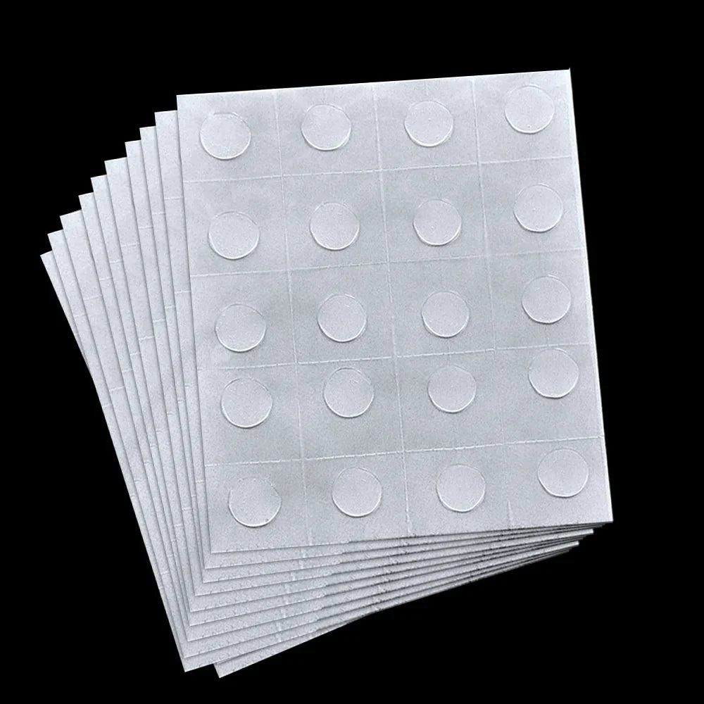 PartyMore Clear Glue Points Dots Double Sided Adhesive Removable Glue for Balloons Craft Glue Points Dots Round Sticky Dots