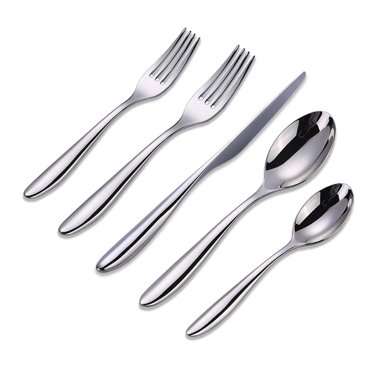 Wholesale Shine Mirror Hotel Serving Stainless Steel Luxury Cutlery Set