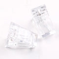 TSZS Reusable Nail Art Finger UV LED Plastic Builder Clamps Manicure Nail Art Transparent Quick Building Nail Extension Clips