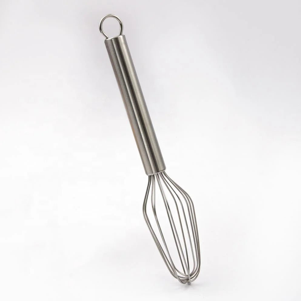 Kitchen Utensils Stainless Steel Egg Beater 10 Inch Cream Butter Whisk for Blending Whisking
