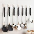 Hot Selling 7-Piece Stainless Steel Kitchen Cook Set Non-Stick Frying Pan Shovel Colander Plastic Handle Metal Kitchen Tools