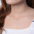 Trendy Jewelry Initial Necklaces 18k Gold Plated S925 Sterling Silver Love Heart Custom  Letter Pendant Initial Choker Necklaces