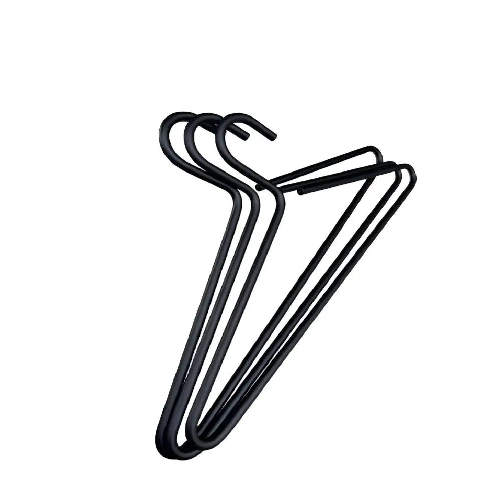 2024 Custom Gold Metal Coat Hanger for Children's Clothes Single Wide Black Clothing Hangers Flexibility Bathroom Use Low MOQ