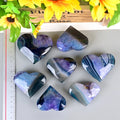 Wholesale Handmade Heart Shape Stone Healing  Purple Agate Heart for Decoration
