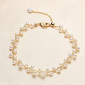 New Hot Sale Simple Handmade Freshwater Pearl Bracelet Women Personality 18K Gold Bracelet Jewelry