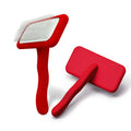Baoli OEM Mascota Peine L 120x178mm Custom Logo Lightweight Colourful Wooded Handle Removing Hair Slicker Brush