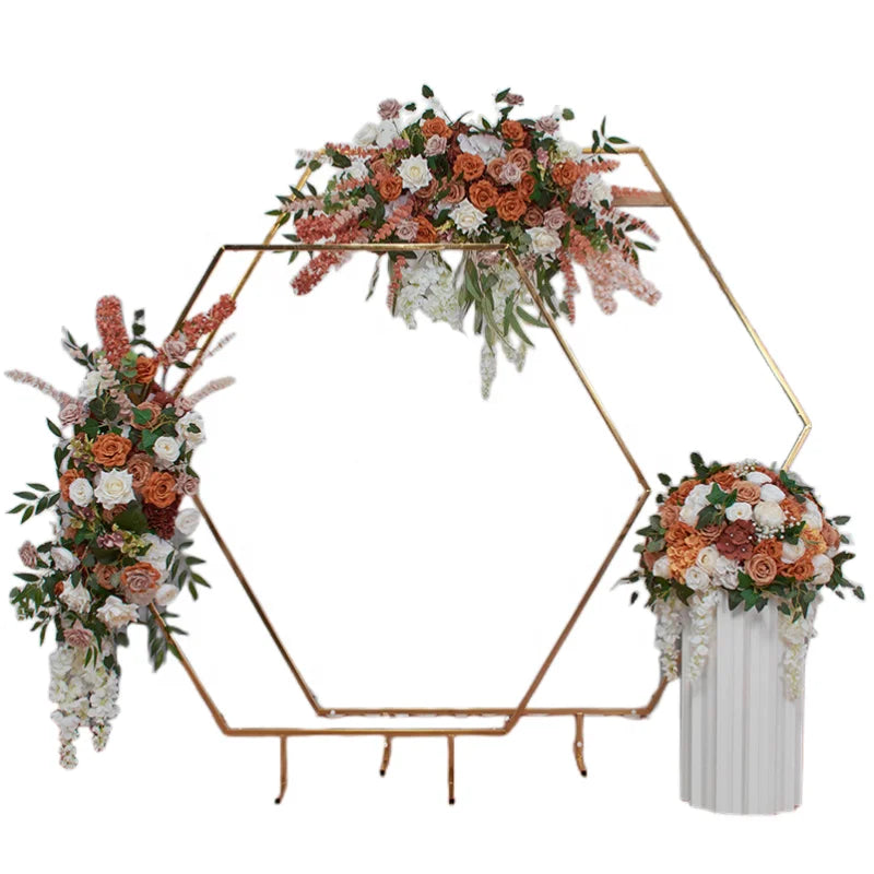 Outdoor Wedding Decorative Silk Flower Ball Centerpiece Flower Row for Arch Arrangement