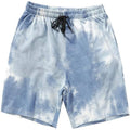Men's Casual Drawstring Tie Dye Summer Shorts Cotton and Mesh Terry Cargo Workout Sweat Running Beach Gym Shorts