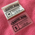 Custom Swimwear Neck Size Heat Transfer Cotton Labelbrand Name Fabric Heat Press Label for T-shirt