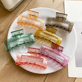 Korean Solid Large Hair Claws Elegant Acrylic Hairpins Hair Clips Headwear for Women Girls
