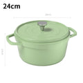 22cm Enamel Cast Iron Ceramics Dutch Pot Cookware Sets Portable Multi-function Soup Picnic Stew Pot 2023 New Design