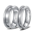 POYA High Polished Titanium Blank Ring for Inlay 8mm 6mm 4mm Personalize Laser Blank Rings MegaBDM