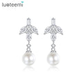 LUOTEEMI Trendy Earing Pearl Drop Trend 2026 Accessory Jewelry Hanging Women Dangle Dangling Earrings