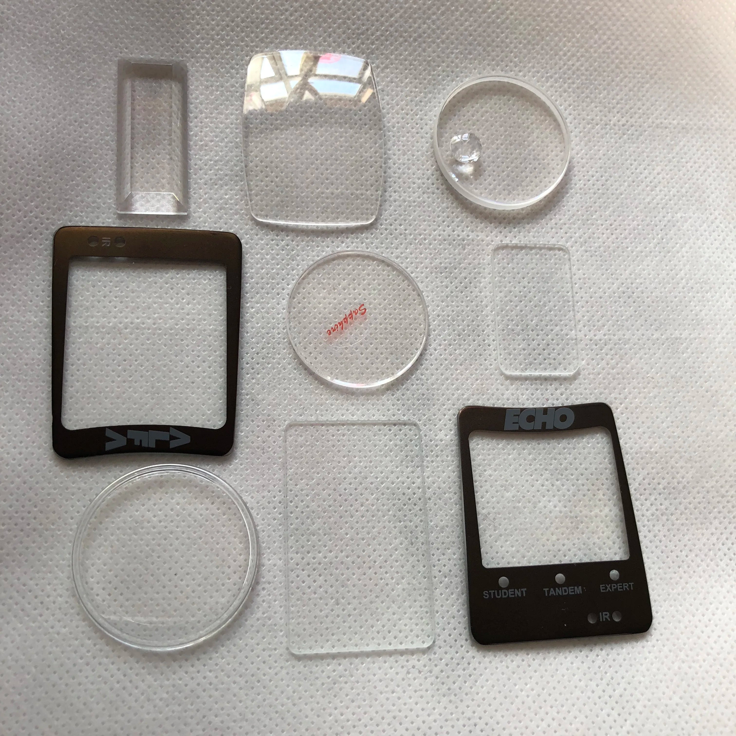 Sapphire Crystal Watch Glass Supplier by Customized Size Polished Surface