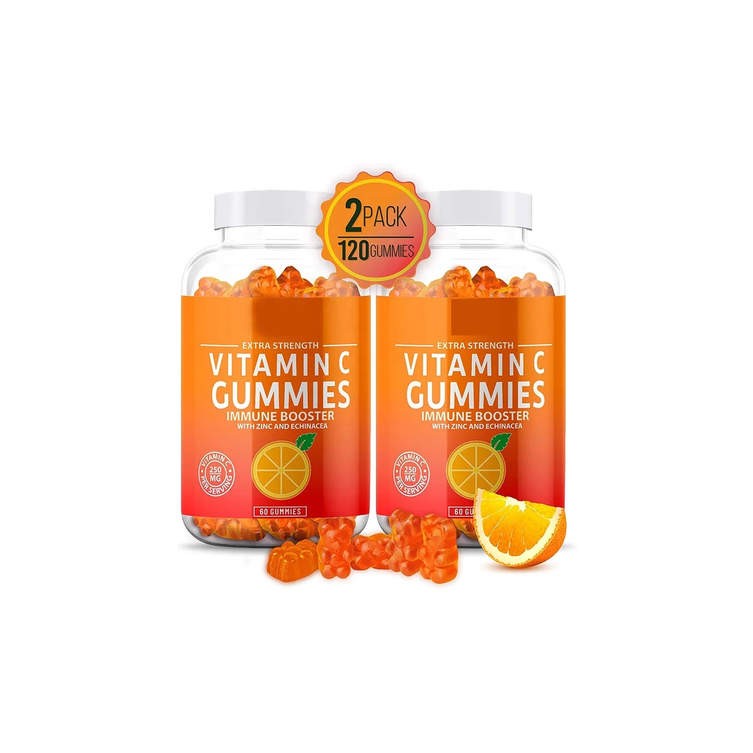 Wholesale Custom 100% Natural Organic Multi Vitamin C bear Gummies with Zinc for Immune Support Booster Supplement