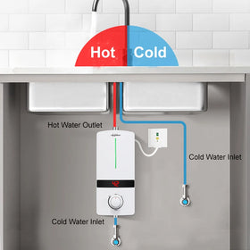 Wall Mounted Stainless Steel Instant Electric Heating Under Sink Hot Water Heater