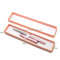 High Quality Pink Metal Handle Kolinsky Acrylic Nail Brush 100% Pure Professional Beauty Tool Available in Round Crimped Types