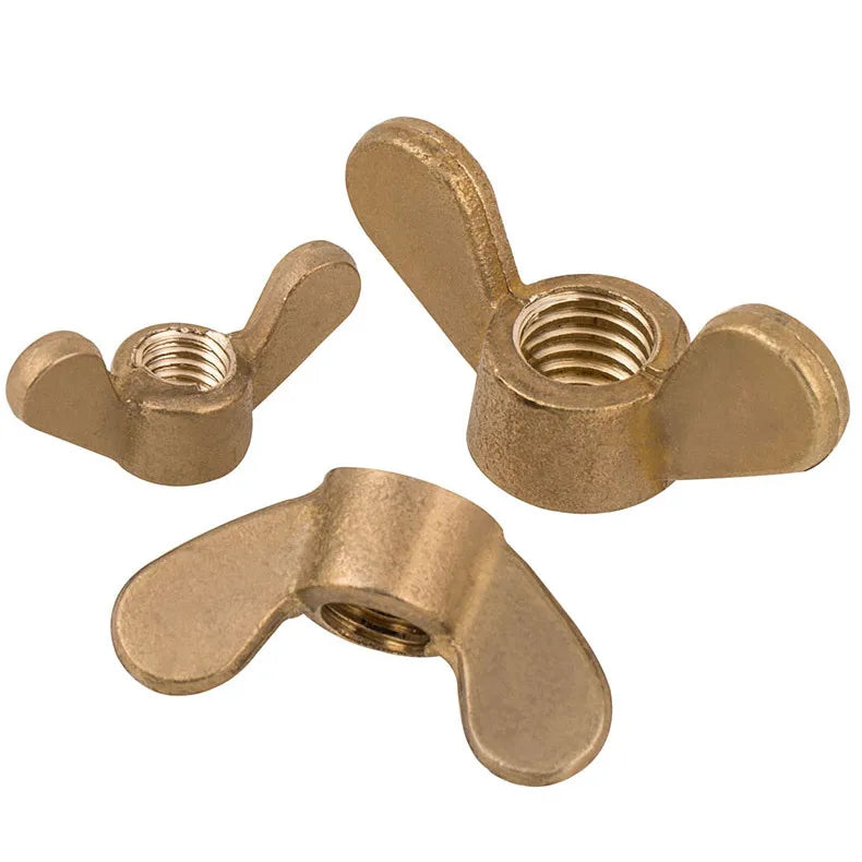 DIN315 Butterfly Wing Nuts Brass Galvanized Zinc Plated Stainless Steel Hand Tighten Nut M3 M4 M5 M6 M8 M10 M12 Automotive Use