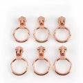 MeeTee ZT202 #5 Customized Rose Gold Circle Pendant Zipper for Garment Alloy Zip Puller Sewing Accessories Bags Zippers Slider