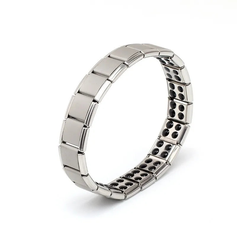 Custom Men Stainless Steel Adjustable Charm Bracelet Fashion Detachable Stainless Steel Bracelet for Women