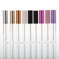 ESM-202 Unique Cute 8ml Clear Plastic Lip Gloss Tube Container Colorful Screen Printing for Cosmetics Lipstick 1000pcs