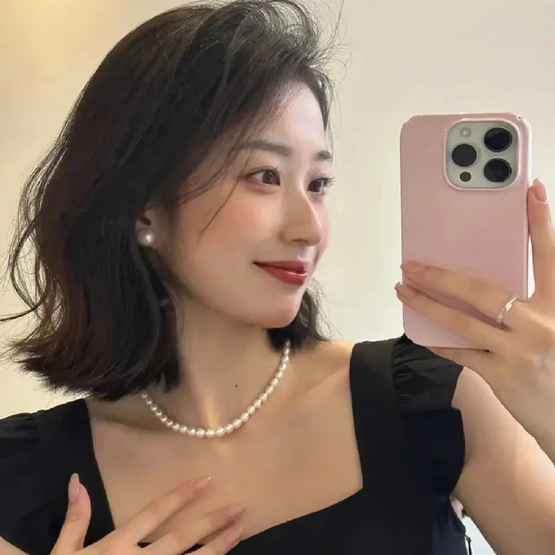 8-9mm 4A Grade Natural Freshwater Pearl Earrings Classic and Versatile with S925 Pure Silver Needle Timeless Elegance Purity