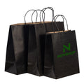 Custom Eco-Friendly Kraft Paper Gift Bag with Window Smell Proof Patch Handle Custom Logo for Food Packaging