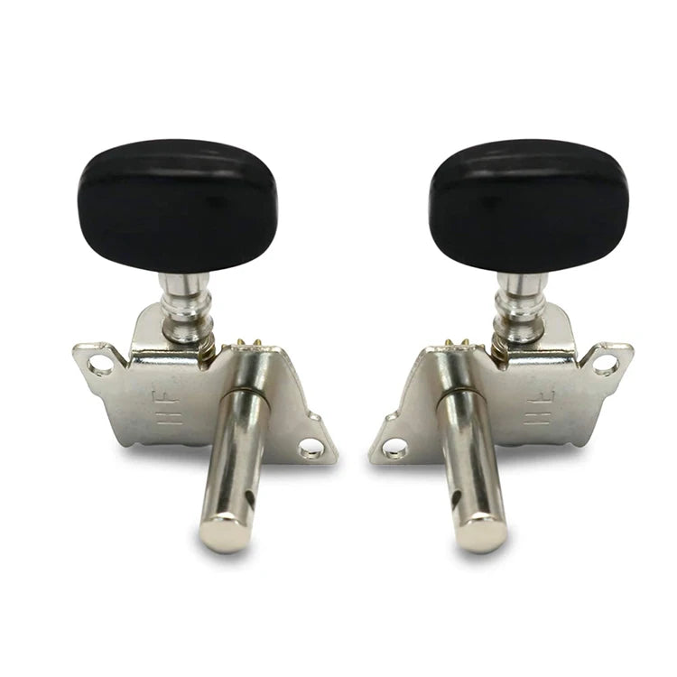 2R2L Open Styl Black Ukulele Parts Tuning Pegs Pin Machine Heads Ukulele Tuning Pegs for Ukulele Replacement Accessories