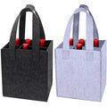 Felt Bottle Bag- Bottle Carrier Beer Carrier Felt Bag with 6 Separate Divider for Bottles