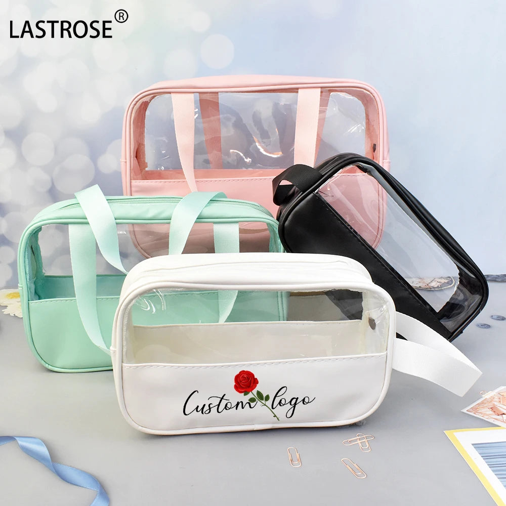 2022 Portable Waterproof Wash Toiletry Bag Custom Logo Transparent Make up Bag Luxury Cosmetic Bags for Women