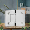 Stainless Steel 304 Bright Chrome Frameless Sliding Shower Glass Door Hinge for 8-12mm Bathroom Glass Door Thickness
