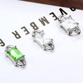 New Stainless Steel Rectangular Pendant for DIY Necklace Bracelet Cool Exquisite Jewelry Jewelry Findings Components
