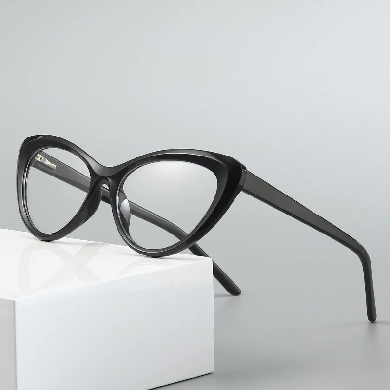 Hot Sell Women Glasses Frames Cat Eye Optical Computer Eye Glasses TR90 Frame Anti Blue Light Blocking Eyeglasses