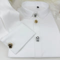 OEM ODM Customized Insects Edition Gothic Punk Metal Shirt Decorative Buttons Two-Color 15mm17.5mm Cufflinks Pins Buckles