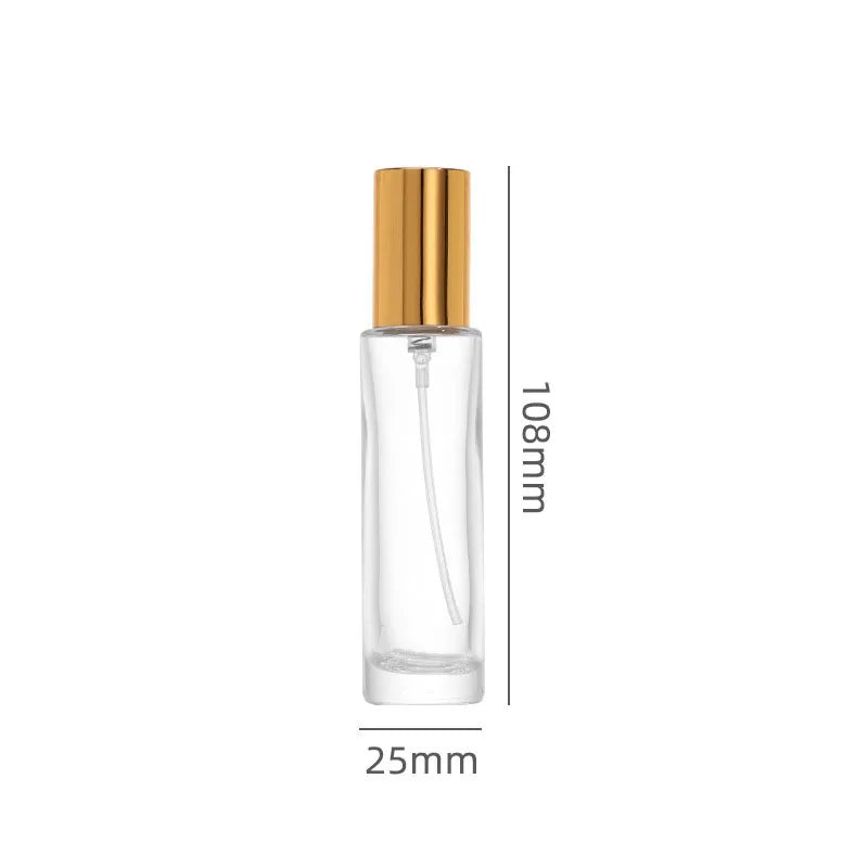 For MUB 15ml Glass Perfume Bottle with Long Round Crimp Neck Aluminum Spray Pump and Screw Cap Perfume Bottle in Stock