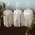 2023 New Customized Handmade Macrame Mason Jar Cover Macrame Vase Wrap Candle Holder Cover W1512