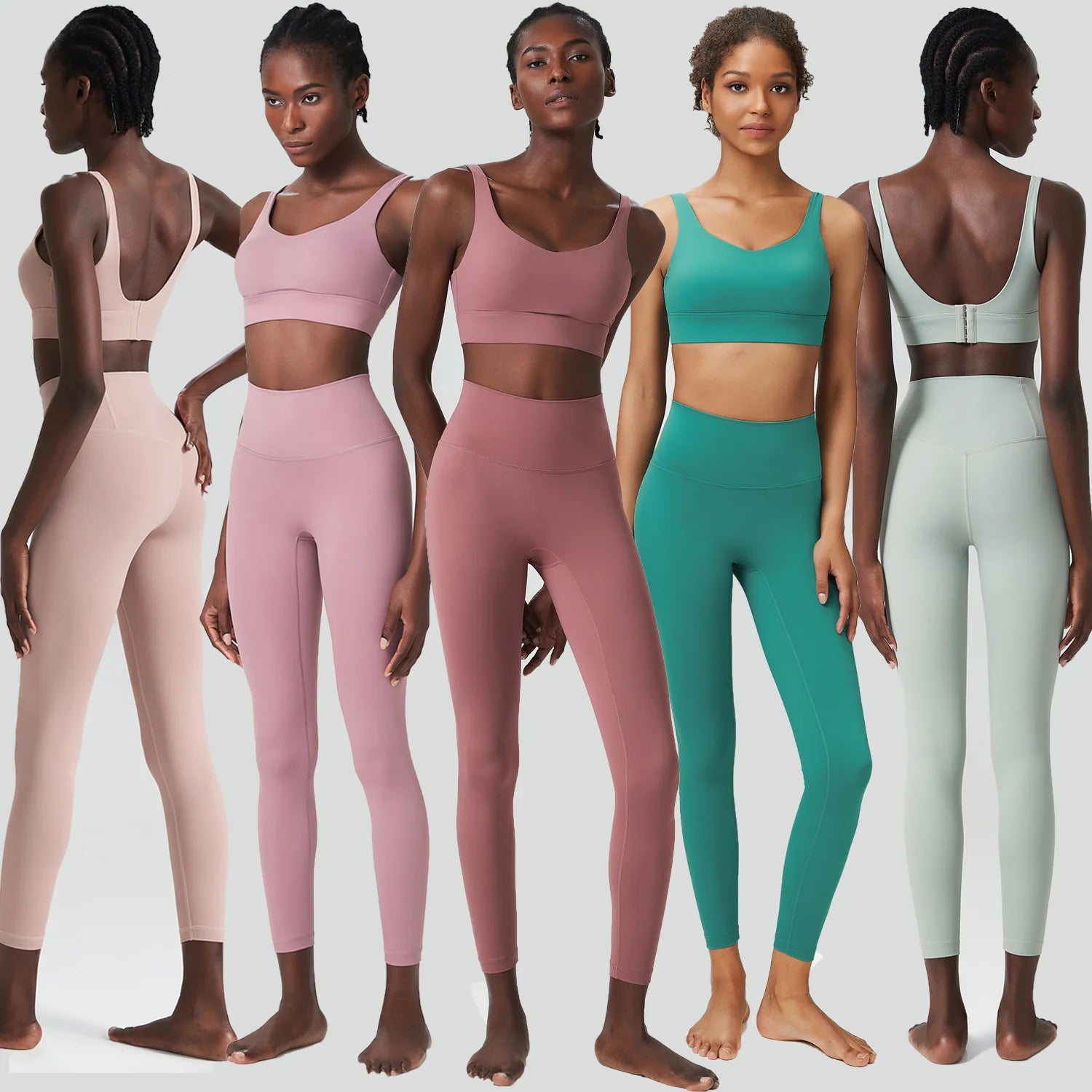 OEM Sportswear Women Leggings Workout Clothes Suit High-waist Yoga Comfortable Fitness Sportswear Suit for Women