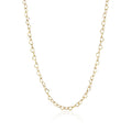 New Design 2 Colors Stainless Steel Hollow Out Heart Link Necklace Chain Women