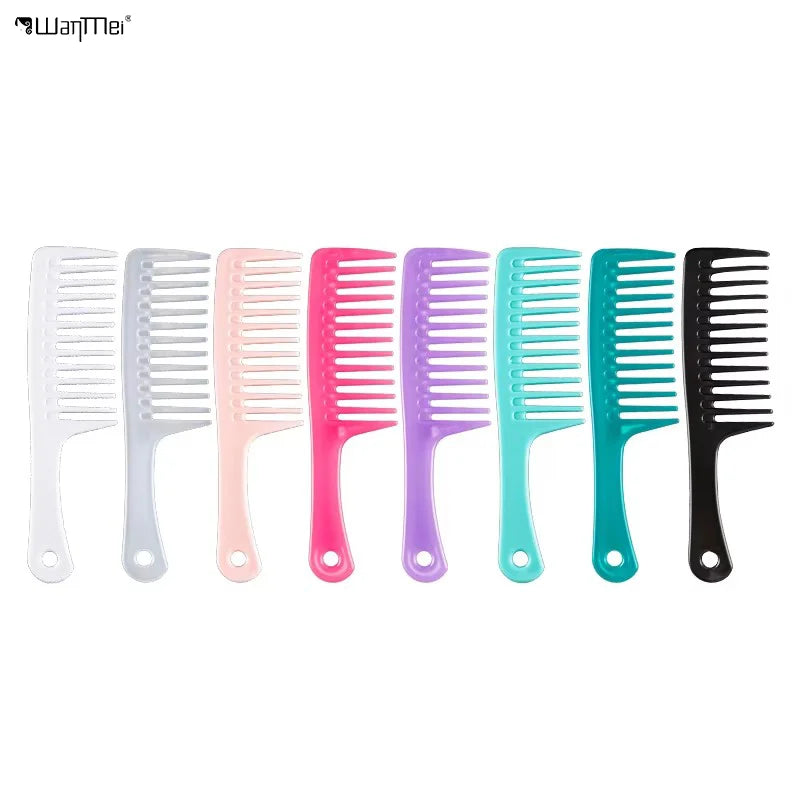 Wanmei Custom Salon Best Women Styling Durable Hair Curly  Detangling  Large Wide Tooth Comb