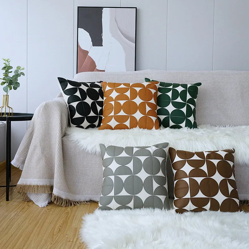 In-Stock Wholesale American Modern Polyester 3D Applique Embroidery Air-permeable Pillow Covers | Cross-Border Bestseller Sofa
