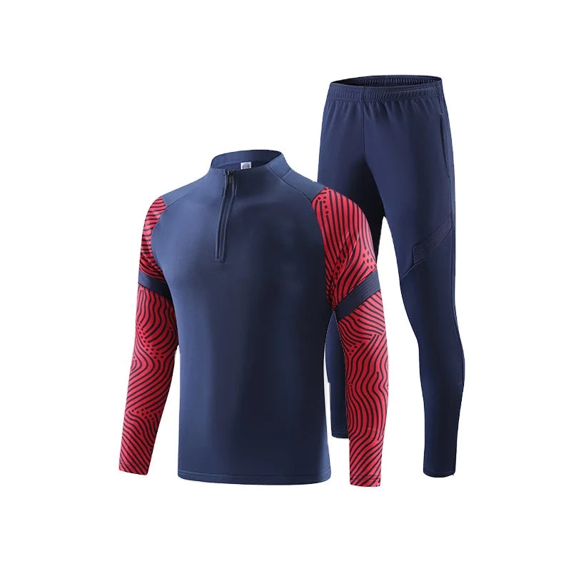 Custom Winter Breathable Team Sport Football Soccer Training Gym Jogging Tracksuits with Logo