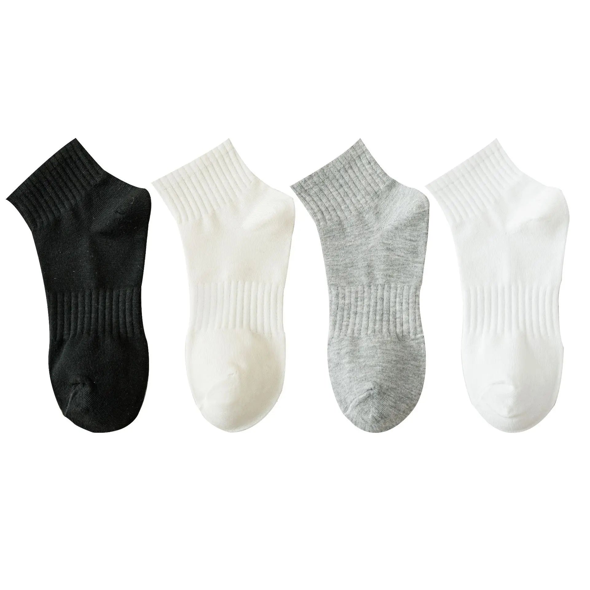 Customizable Logo Summer Sports Sweat-Absorbent Socks White with Digital Printing Knitted Cuff Free Size for Men and Women