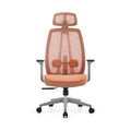 Contemporary Design PU Leather Office Chair Ergonomic Back Support Adjustable Height Adjustable Armrest Aluminum Alloy Base
