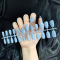 Wholesale Acrylic Nail Best Medium Solid Color Coffin Press on Nails Artificial Fingernails Bulk Nail Supplies for Women