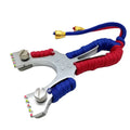 New Alloy Fast Compression Spider Fiber Optic Sighting Flat Rubber Band Free Binding Precision Outdoor Metal Slingshot Thickened